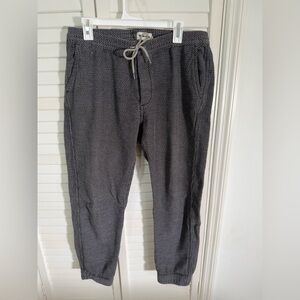 Taylor Stitch Black and White Patterned Joggers